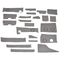 Malibu Boat Non-Skid Storage Mats 4745087 - MXZ Gray (set of 22)