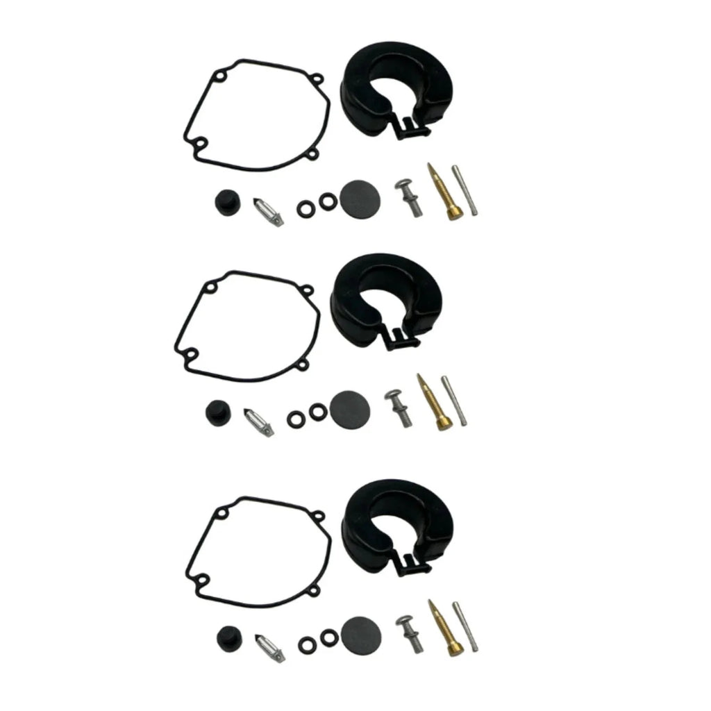 Set of 3 Carburetor Kits for Tohatsu 25-30 Hp (Replaces 346-87122-0)