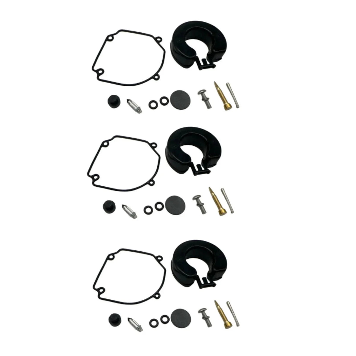 Set of 3 Carburetor Kits for Tohatsu 25-30 Hp (Replaces 346-87122-0)