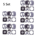 Set of 5 Carburetor Rebuild Kits for Kawasaki TH43 TH48 Shindaiwa B530 C250 C260