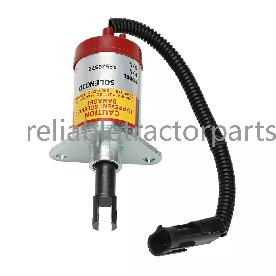 12V Stop Solenoid Assembly RE526520 for John Deere Skid Steer Loader CT315 CT322 313