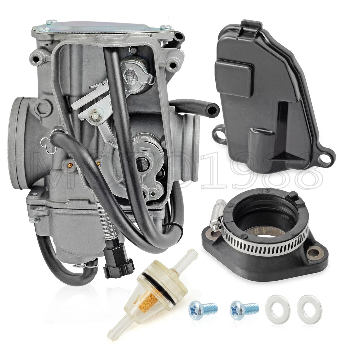 Carburetor & Intake Manifold Boot for Honda TRX350 FourTrax 350 (1986–1987)