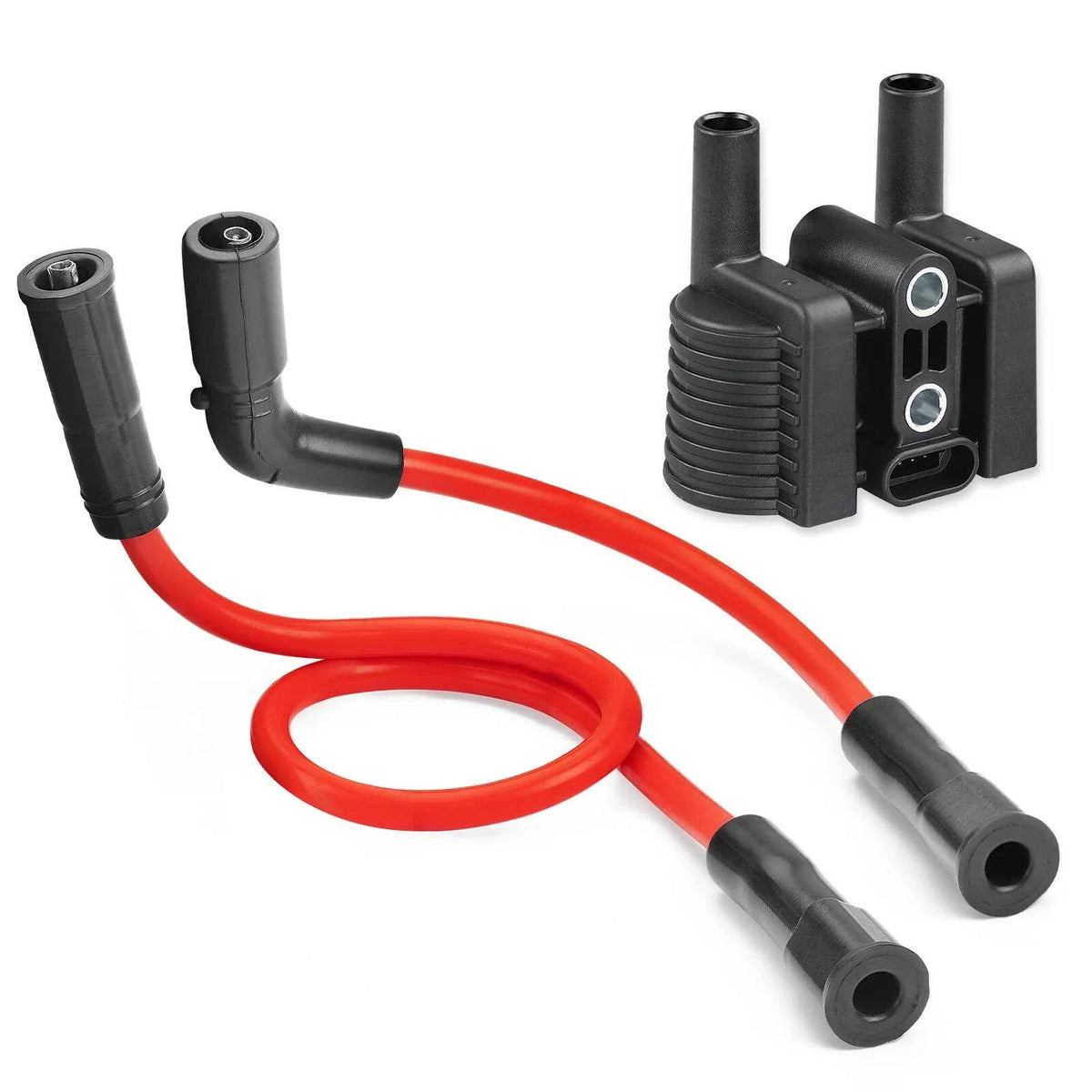 Ignition Coil & Spark Plug Wire Set for Harley Sportster 883 1200 (2007–2020)