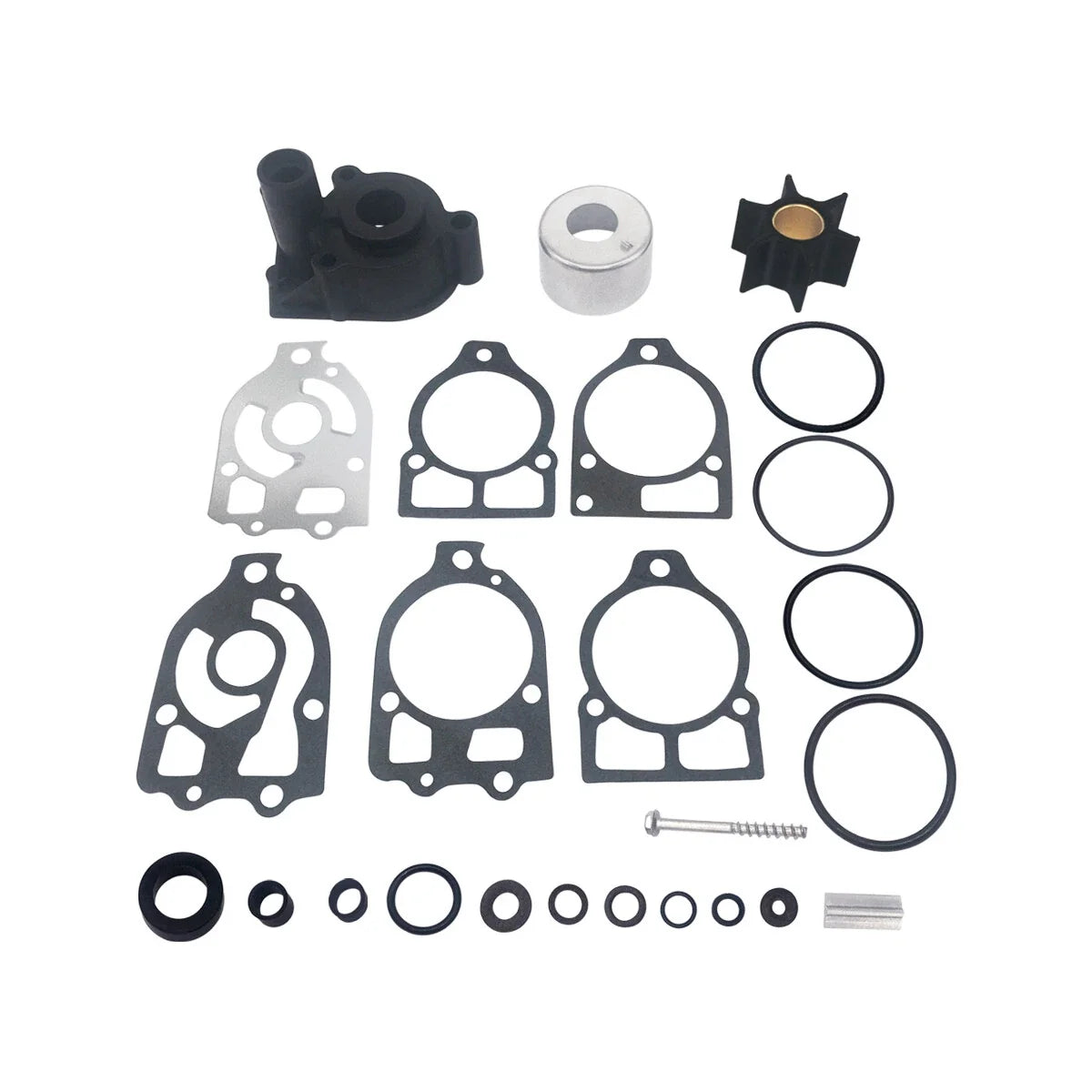 Water Pump Impeller Repair Kit for Mercruiser Mercury 150/175/200HP (46-96148A8)