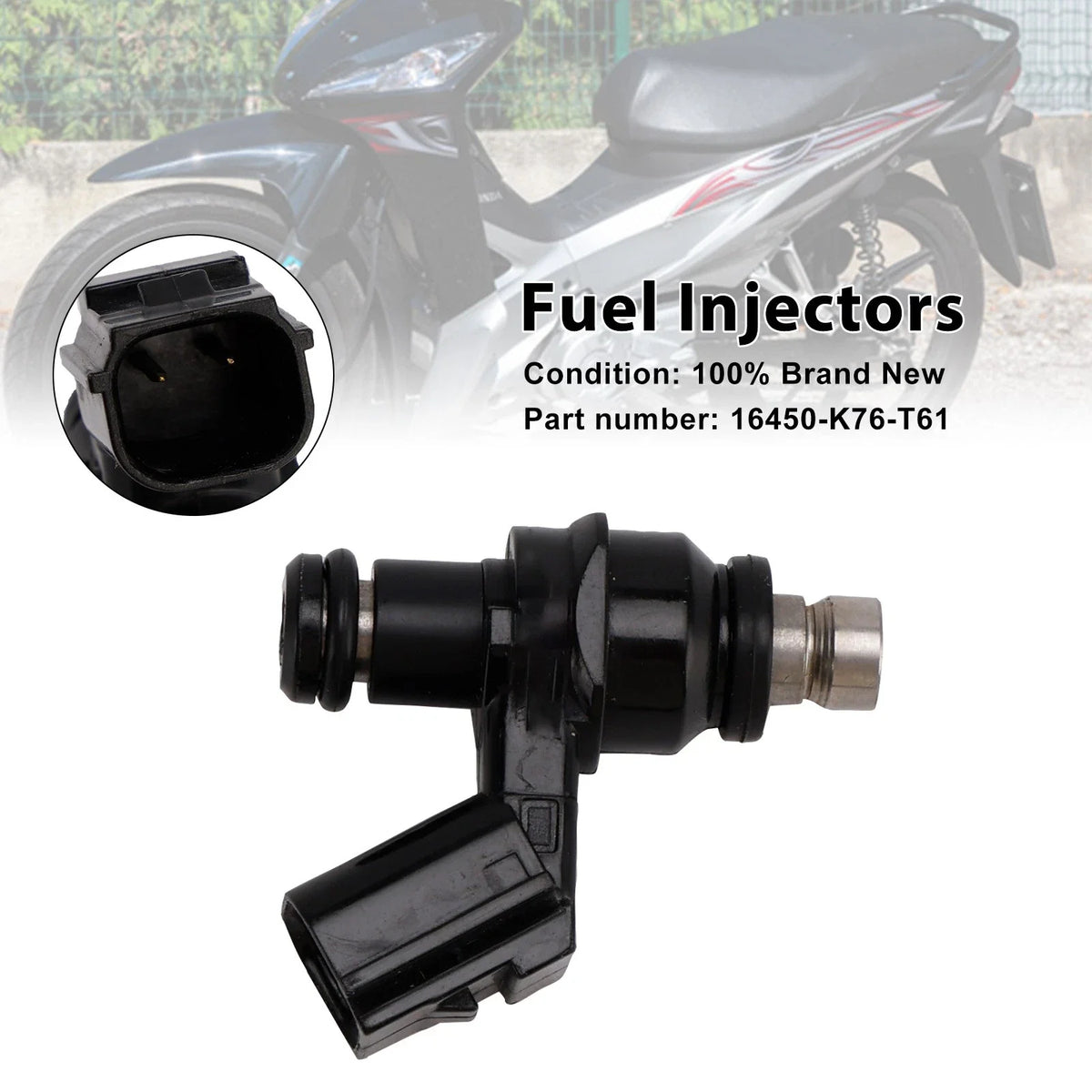 Fuel Injectors 16450-K76-T61 for Honda Wave 110, Monkey, Grom 125, Super Cub (2009–2023)