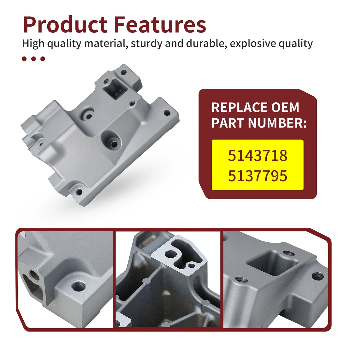 Transmission Joint Bracket 5143718 for Polaris RZR XP 1000/XP 4 1000 (2014–2023)