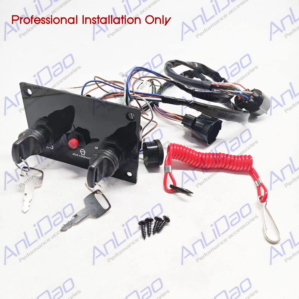 Replaces Fit Suzuki Outboard DualIgnition Key Switch Panel Assembly 37100-96J14