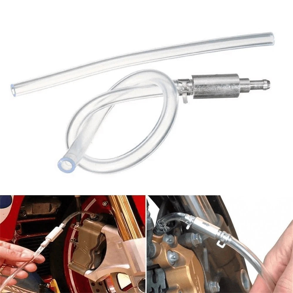 1X Motorcycle Car Clutch Brake Bleeder Hose Way Valve Tube Bleeding Tool-Kit