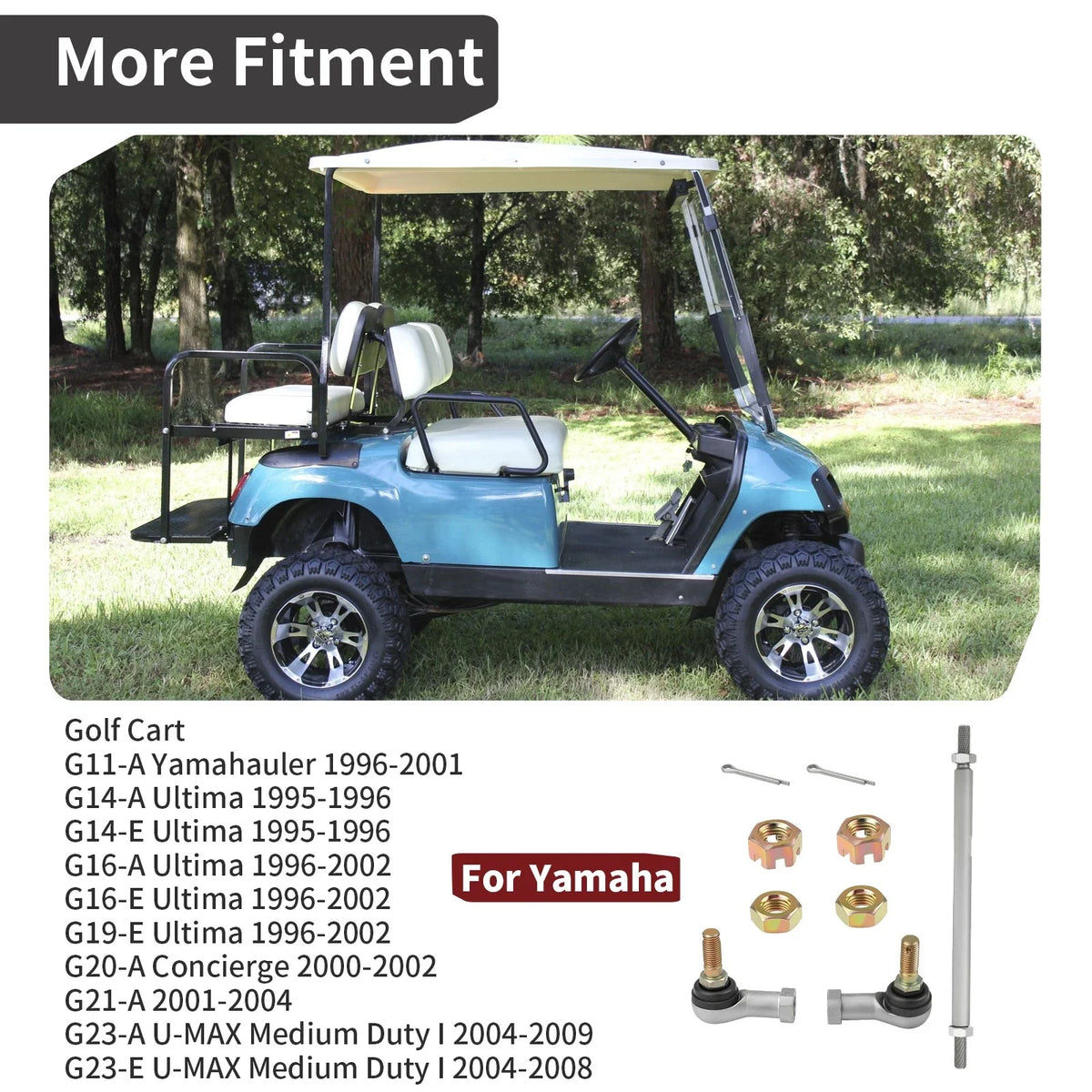 Tie Rod Assembly for Yamaha Golf Cart G20 G20A Concierge (2000–2002)