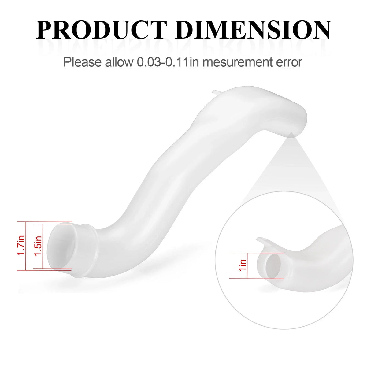 Airbox Breather Intake Snorkel Duct Tube for Honda TRX250 Recon/TRX250EX/TRX250X (2001–2023)