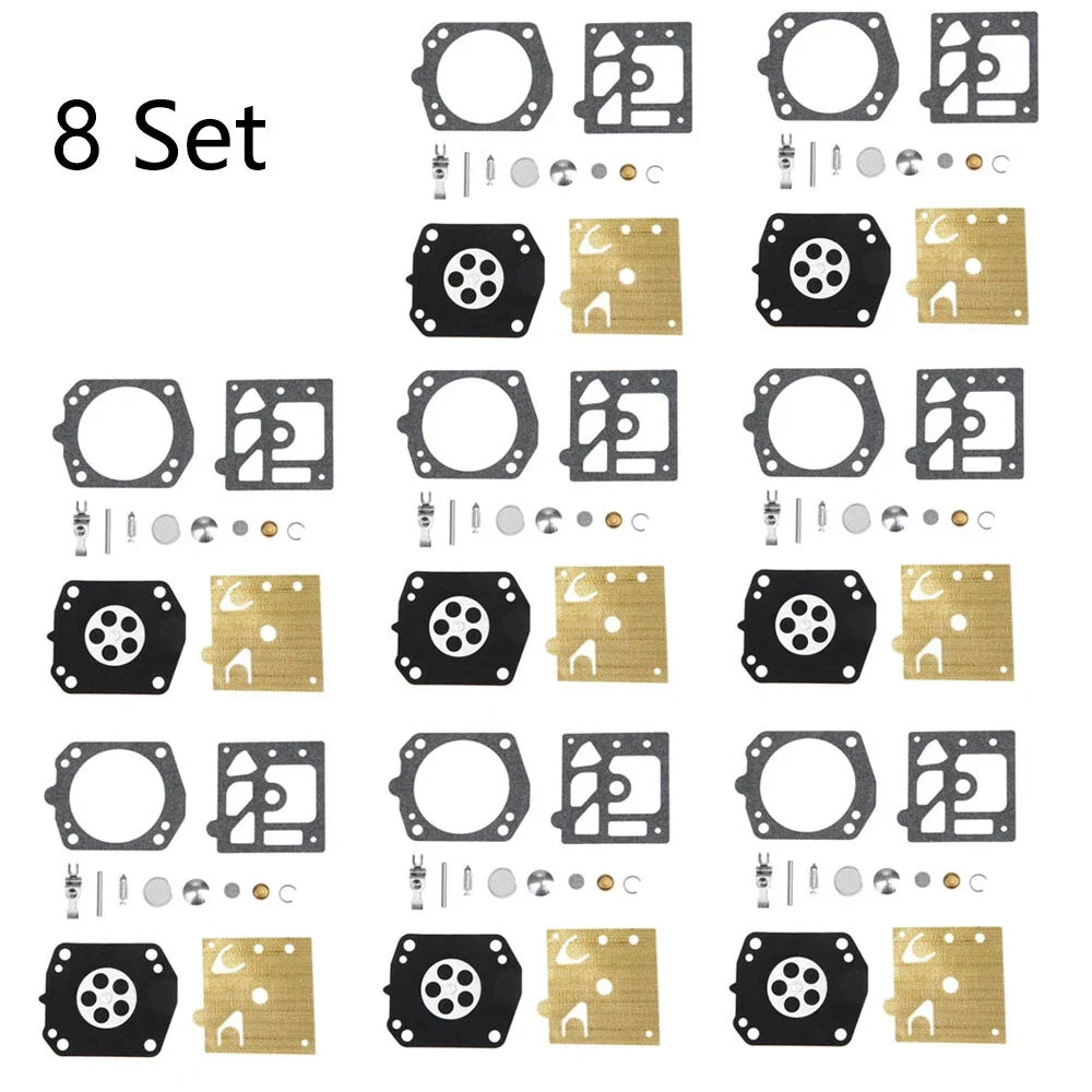 Set of 8 Carburetor Gasket Kit for Walbro K22-HDA (Chainsaw Trimmer)
