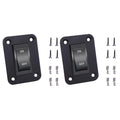 2PCS Black 12V 20A 4-Pin Switch Panel Compatible with for RV Trailer Boat