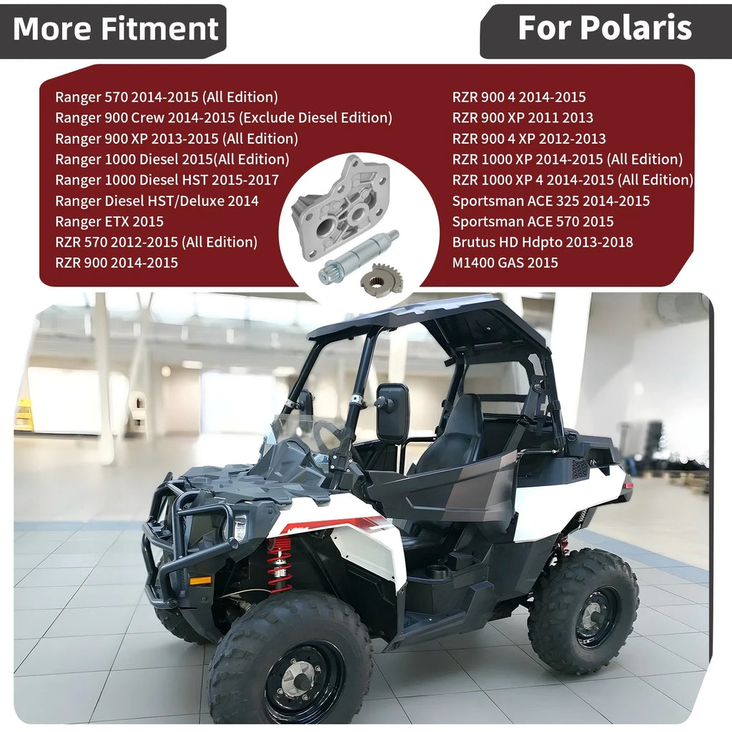 Gearcase Cover & Selector & Shift Shaft for Polaris (3233832, 3235238, 3234188)