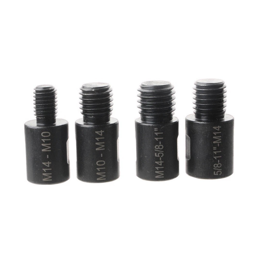 Thread Adapter Conversion Set M10 to for M14 4pcs for Angle Grinder Drill Bits