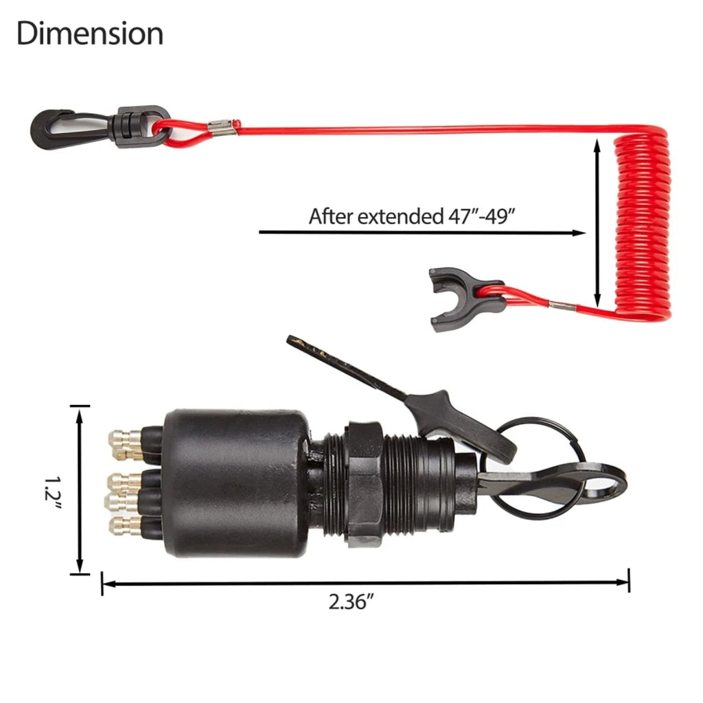 Ignition Switch 175974 5005801 for OMC Johnson Evinrude Outboard (40-200HP)
