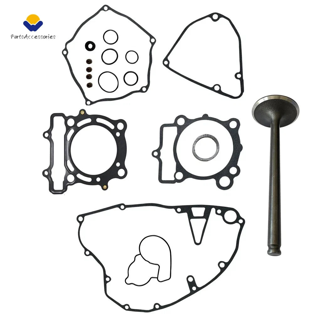 Complete Engine Gasket Kit & Exhaust Valve for Kawasaki KX250F KX250 (2004–2008)