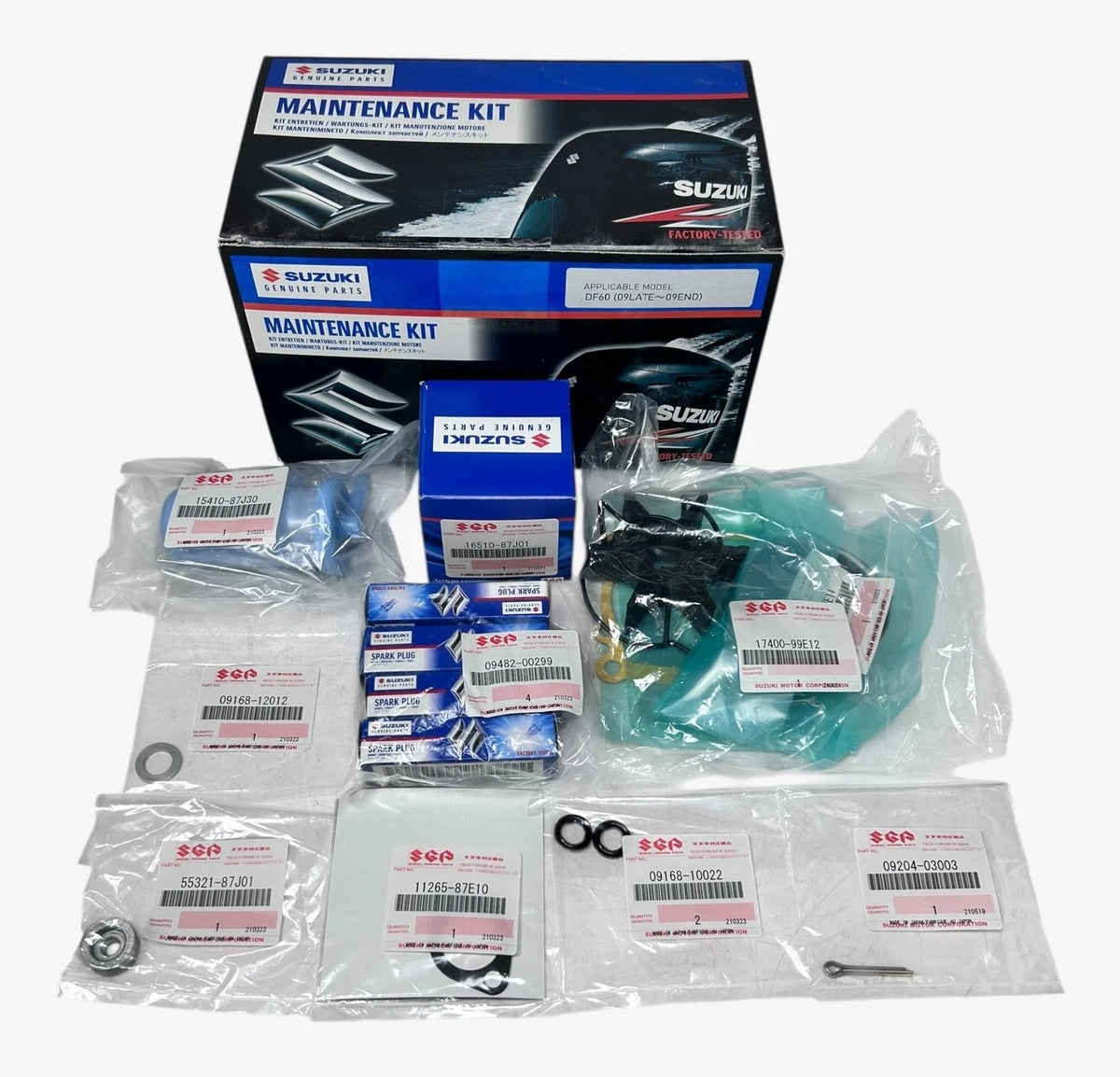 Suzuki 17400-99852, DF60 ( 09 Late 09 End ) Maintenance Kit Assembly, OEM