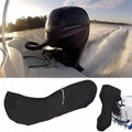 Boat Motor Cover High Density Waterproof Outboard Engine Cover 20-30 HP Black