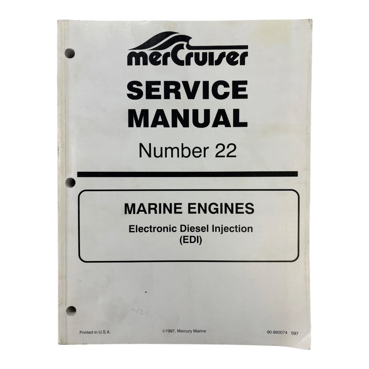 MerCruiser 90-860074, Electronic Diesel Injection Service Manual #22 (1997)