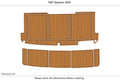 EVA Foam Teak Deck Flooring Mat for Bayliner 4550 (1987)