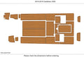 EVA Foam Teak Deck Floor Mat for Caribbran 2300 (2016)