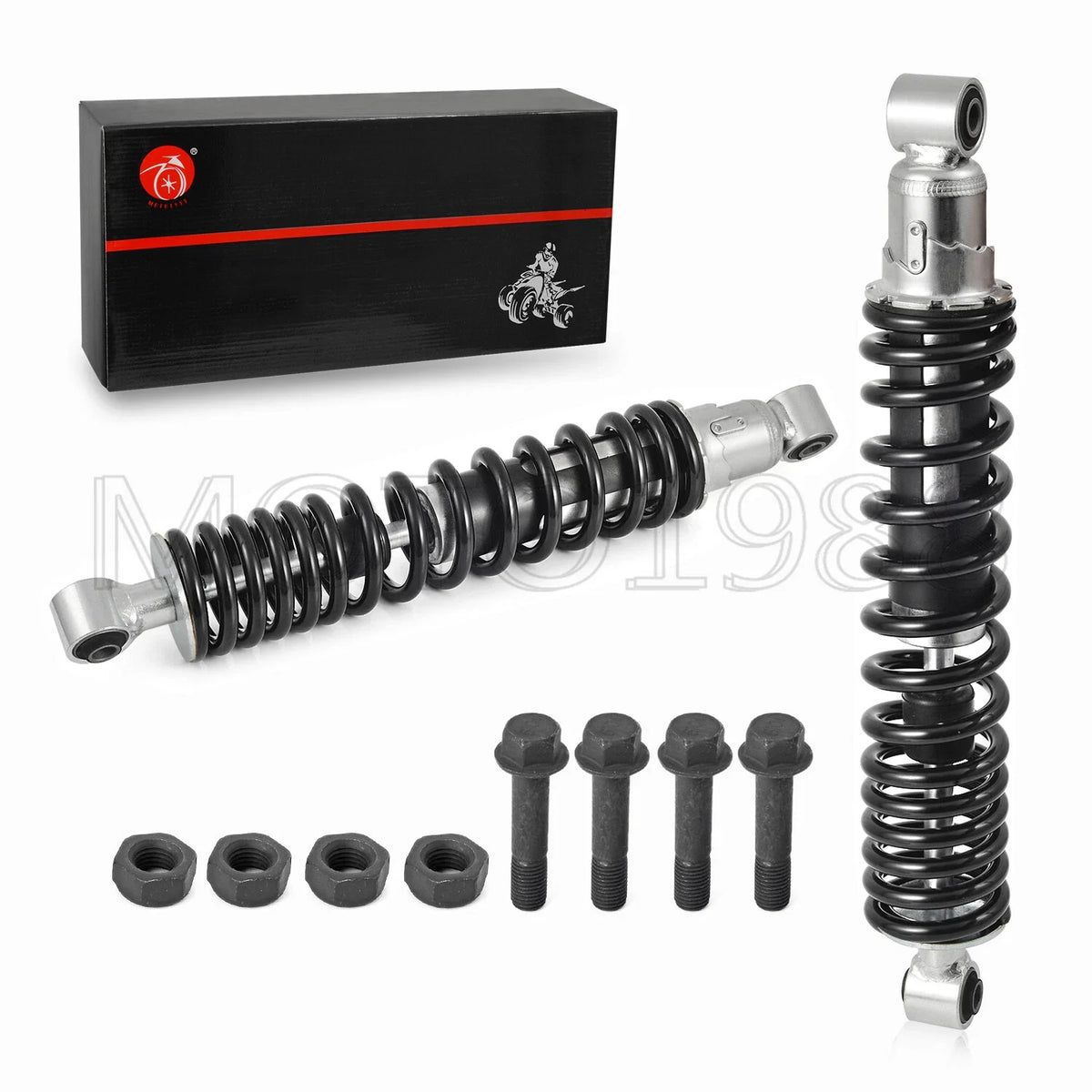 Front Shock Absorbers for Yamaha Banshee 350 (1987–2006) - Black Spring & Bolt