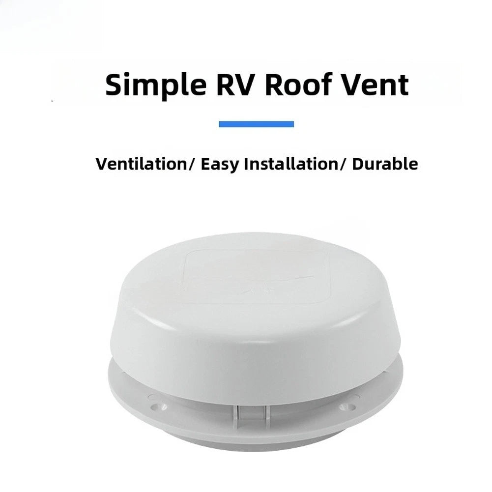 RV Mushroom Vent Cover White Air Outlet for Motorhome Camper 0.2 Kg Net Weight