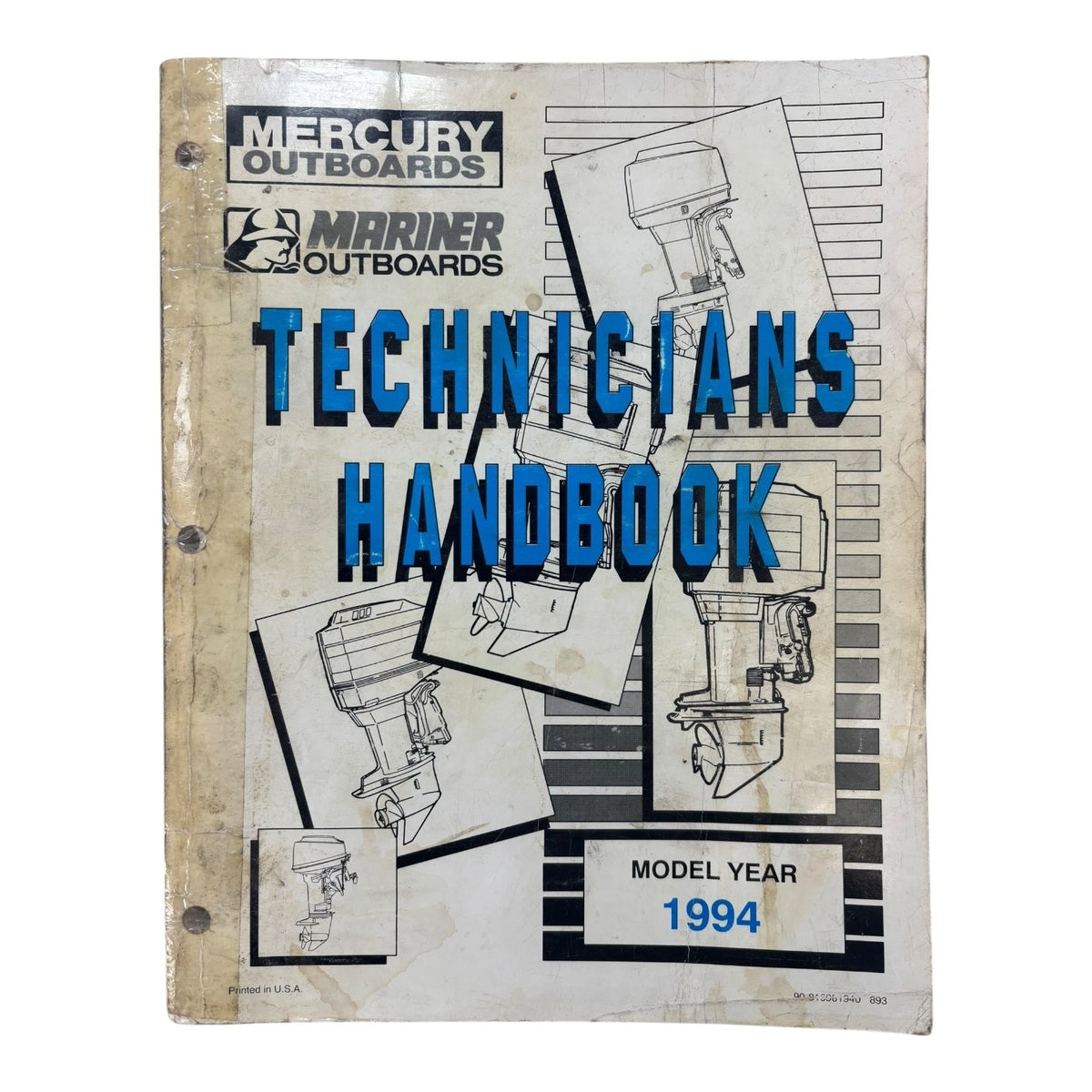 Mercury Mariner Outboards 90-816981940, Technicians Handbook Model Year 1994