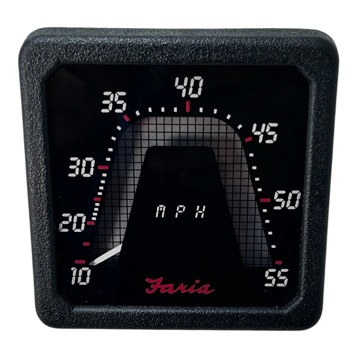 Faria Vintage Square Marine Speedometer Gauge 10 - 55 MPH, OEM