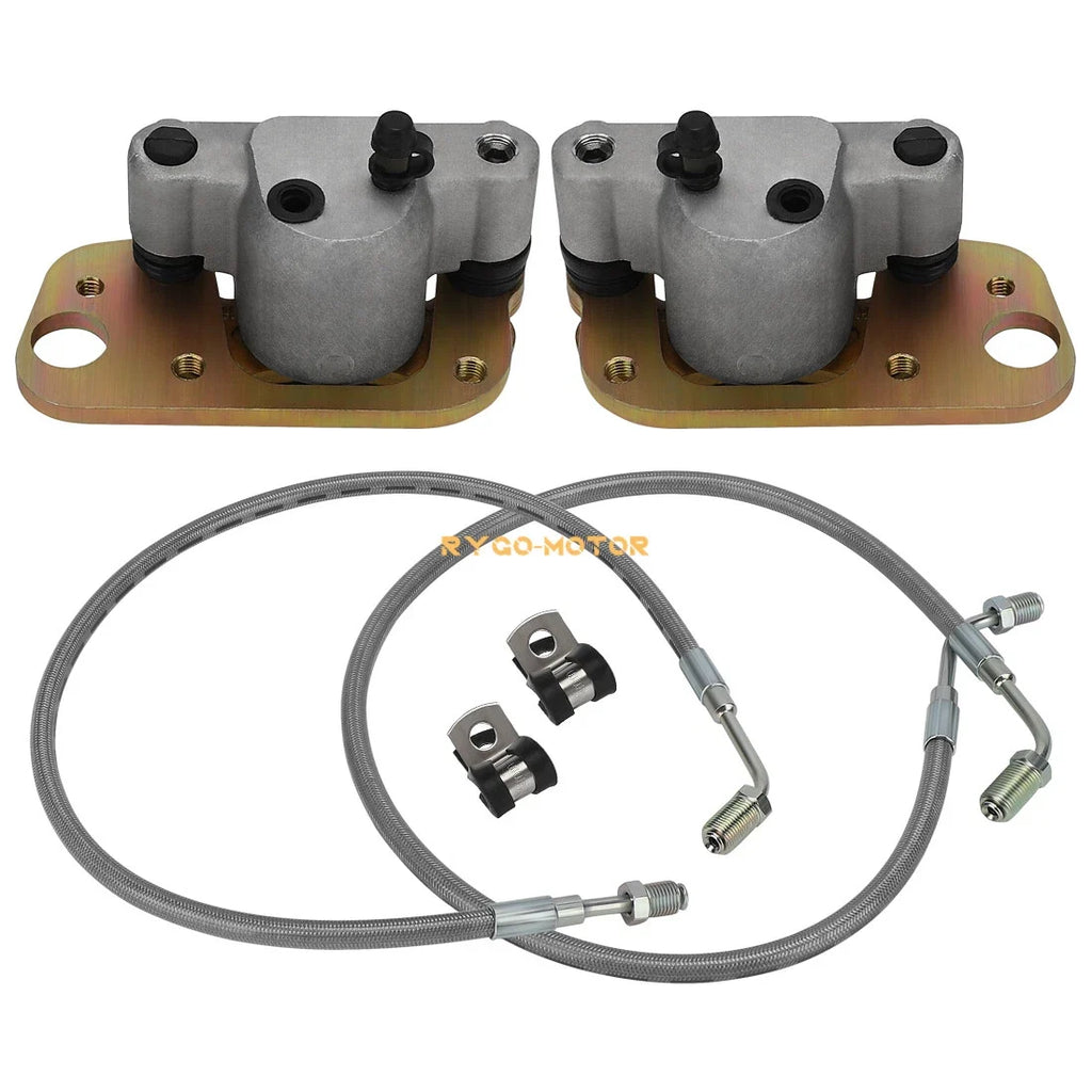 Front Brake Calipers & Hose Lines for Polaris Trail Blazer 250 400 (2001–2004)
