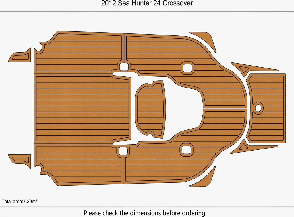 EVA Pads Flooring Mat for Sea Hunter 24 Crossover (2012)