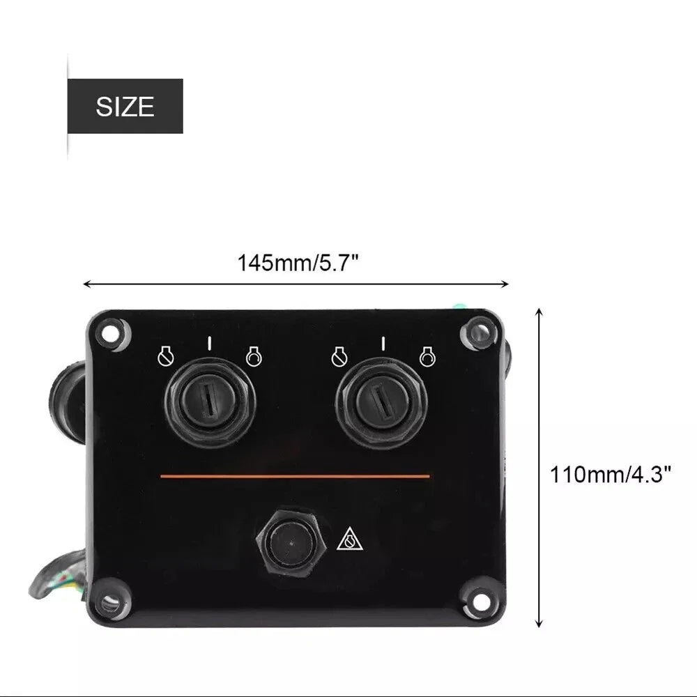 Dual Engine Key Switch Panel Assembly for Yamaha (6K1-82570-08-001)