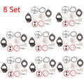 Set of 8 Carburetor Overhaul Kits for Briggs & Stratton (Nikki) 796184