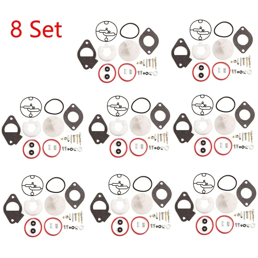 Set of 8 Carburetor Overhaul Kits for Briggs & Stratton (Nikki) 796184