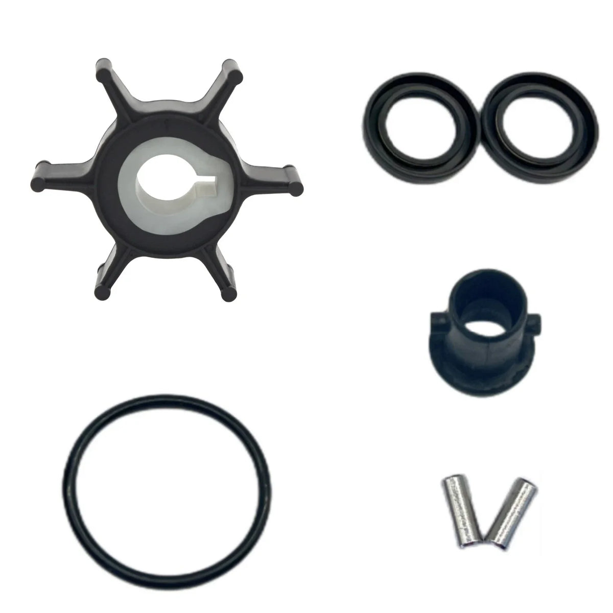 Water Pump Impeller Repair Kit for Yamaha Outboard 2hp 2-Str Motor (646-44352-01)