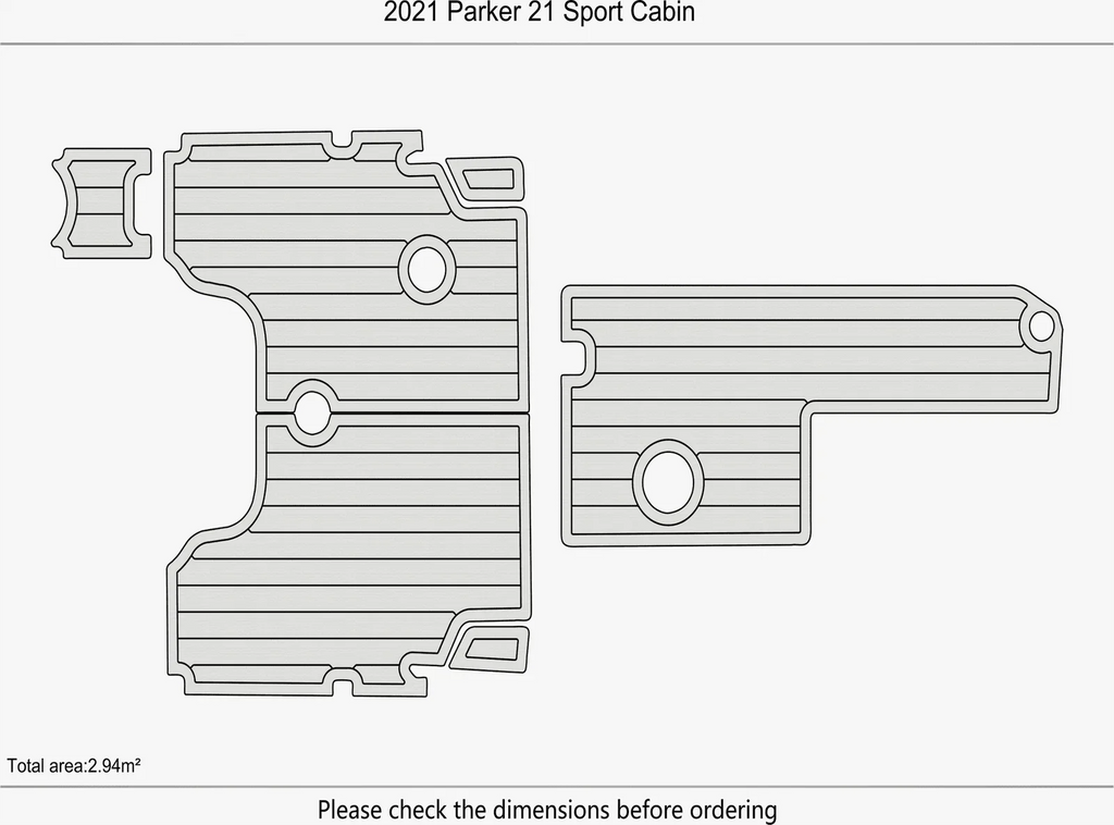 EVA Pads Flooring Mat for Boston Whaler 380 Realm (2020)