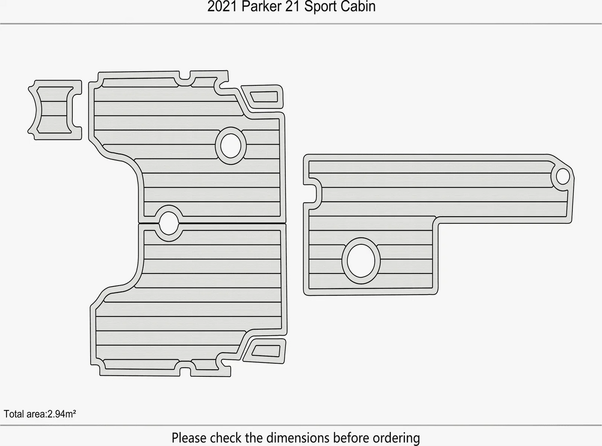 EVA Pads Flooring Mat for Boston Whaler 380 Realm (2020)
