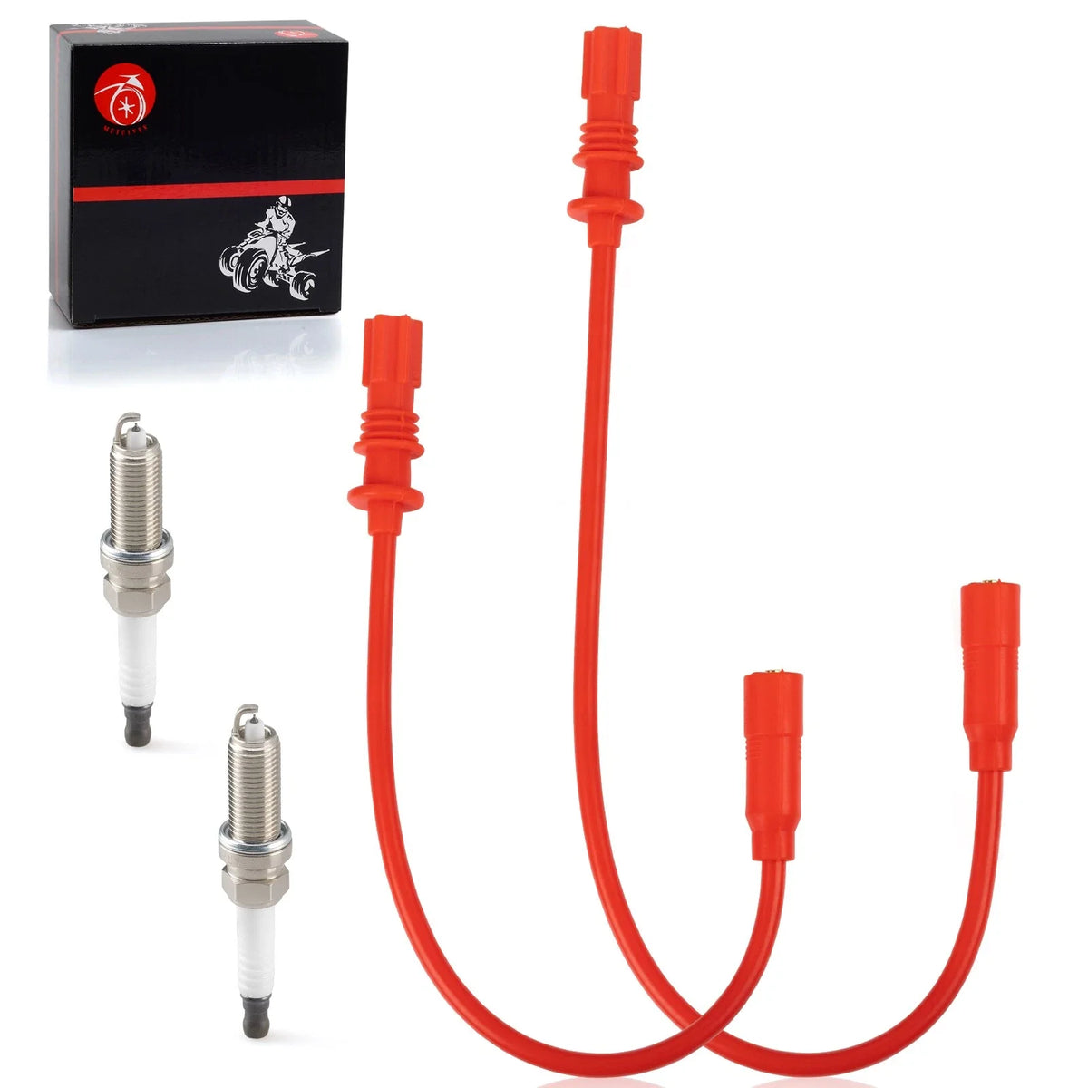 2 Spark Plug Wire & Cap for Polaris Sportsman 1000, Scrambler 1000 (2014–2024)