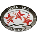 Ultra Low Emission 3 Star California DOT Outboard Graphic Sticker Decal - Red