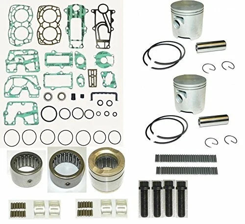 WSM Powerhead Rebuild Kit for Mercury 15-25 Hp 2 Cyl (1994–2006) 100-04-10