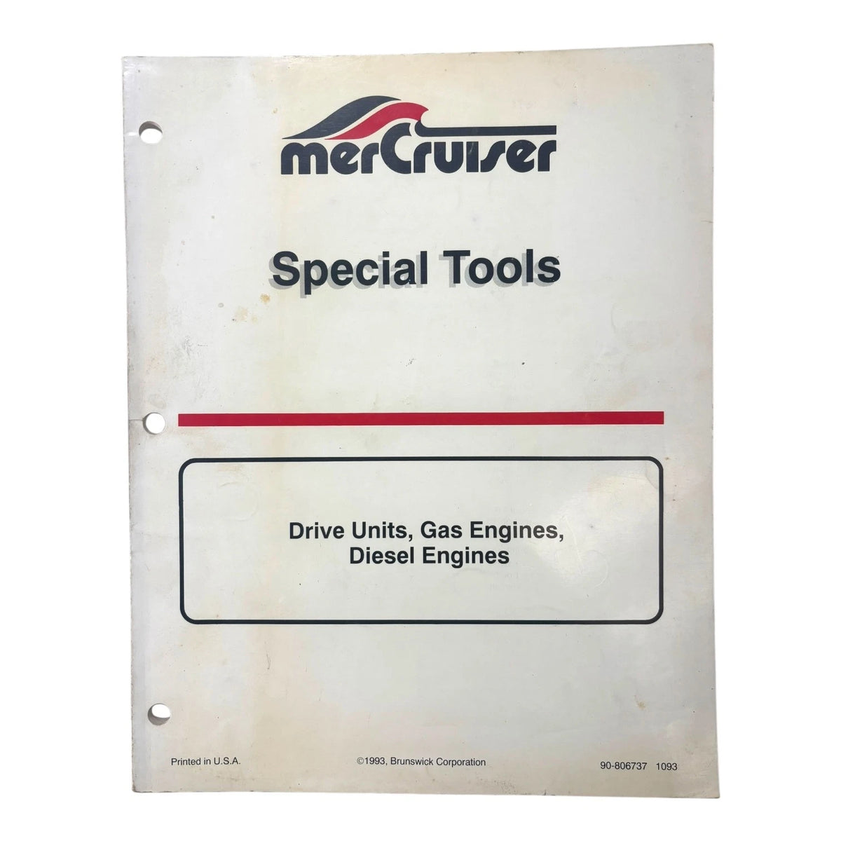MerCruiser 90-806737, Drive Units Gas/Diesel Engines Special Tools Manual 1993