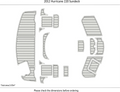 EVA Pad Swim Platform Cockpit Flooring Mat for Hurricane 220 Sundeck (2012)