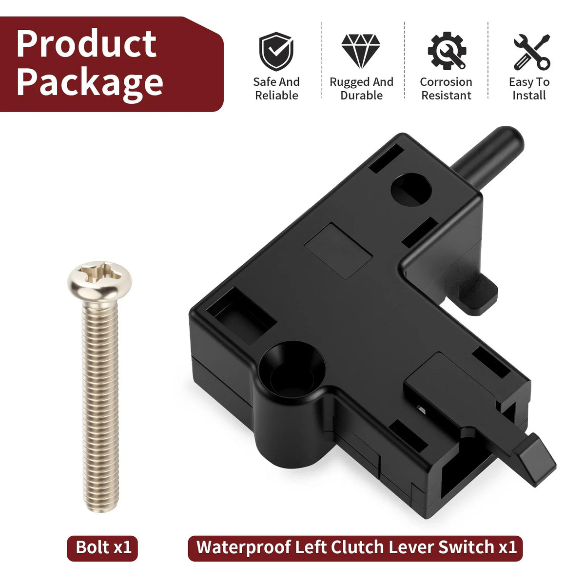 Left Clutch Lever Switch for Yamaha Stryker 1300 (2011–2017) 3YX-82917-01-00
