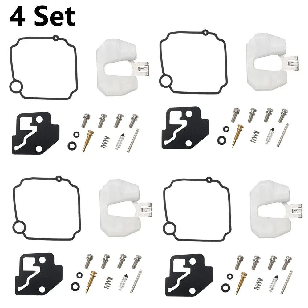 4X Carburetor Repair Kit for Mercury Mariner 9.9 15 HP (4-Stroke) (66M-W0093-01)