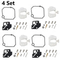 4X Carburetor Repair Kit for Mercury Mariner 9.9 15 HP (4-Stroke) (66M-W0093-01)