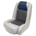 Wise Marine Boat Bucket Seat 8WD1452-840 - Two-Tone Gray - Blue Vinyl