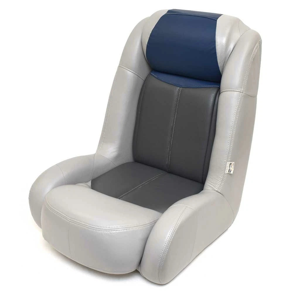 Wise Marine Boat Bucket Seat 8WD1452-840 - Two-Tone Gray - Blue Vinyl