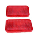 2X Red Taillight Lens LVU18747 for John Deere 1023E 1025R 2032R 4120 4310 5090E