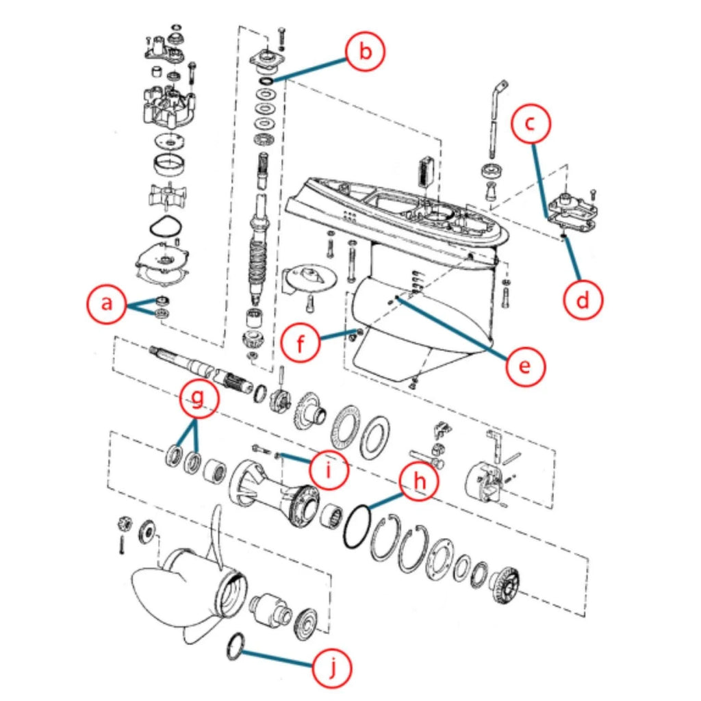 Seal Kit for Johnson Evinrude 85-140 HP (18-2692)