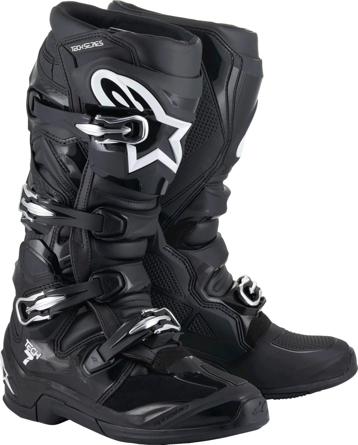 Alpinestars Tech 7 Off-Road Boots Black US 13 - Durable Motocross Footwear